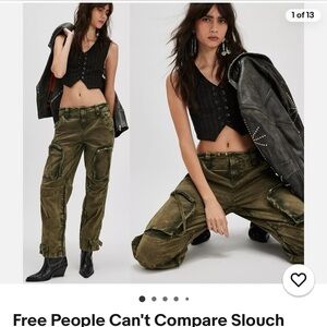 NWOT FREE PEOPLE “CANT COMPARE” SLOUCH PANTS